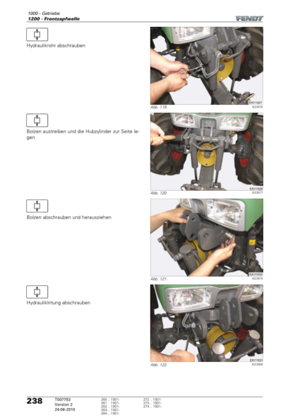 Fendt 200 Vario VFP Tractor Tier 1 Workshop Manual - Image 13