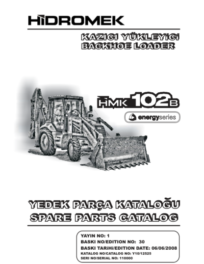 Hidromek 102B ENERGY ITL PERKİNS TIER2 2008 Parts Catalog - Image 2