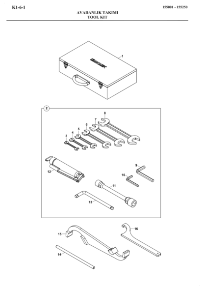 Hidromek 102B Maestro  - CR (PRKS TIER 2) 04012012 Parts Catalog - Image 9
