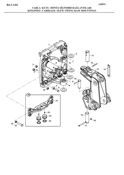 Hidromek 102B Maestro  - ITL (PRKS - TIER 3) A50000 Parts Catalog - Image 6