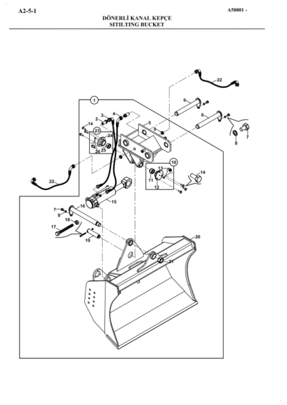 Hidromek 102B Maestro  - ITL (PRKS - TIER 3) A50000 Parts Catalog - Image 5