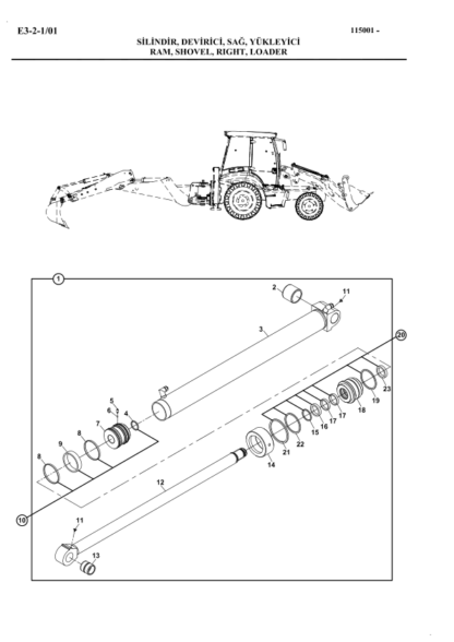 Hidromek 102B Maestro - ITL (PRKS -TIER 2) 115000 Parts Catalog - Image 9