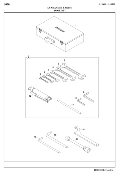 Hidromek 102B Maestro Backhoe Loader Spare Parts Catalog 2013 - Image 11