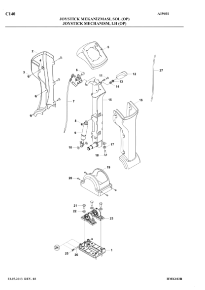 Hidromek 102B Maestro Backhoe Loader Spare Parts Catalog 2013 - Image 6