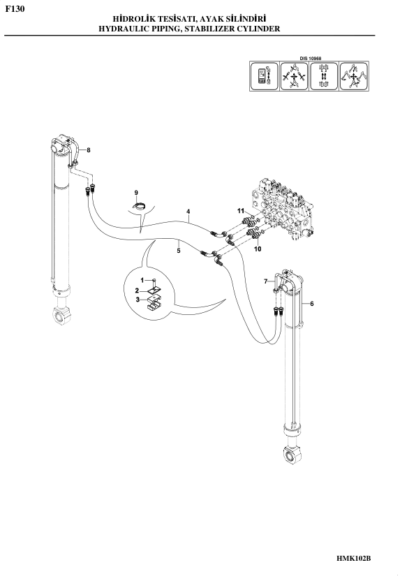 Hidromek 102B Maestro Backhoe Loader Spare Parts Catalog 2013 - Image 7