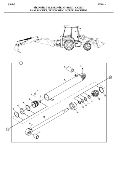 Hidromek 102B Maestro Tier2 Backhoe Loader Spare Parts Catalog 2010 - Image 8