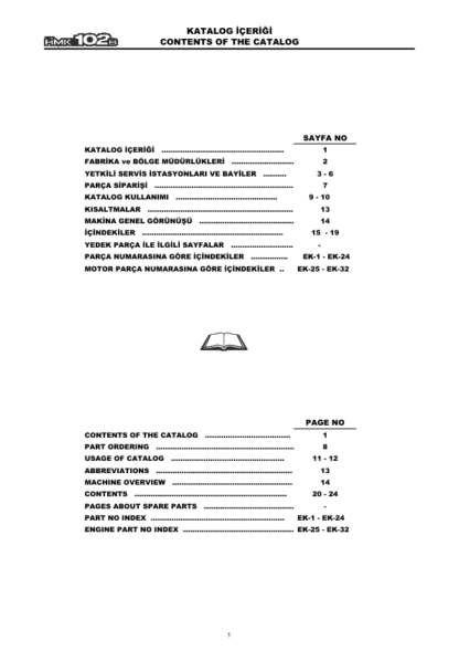 Hidromek 102B Perkins Tier2 Backhoe Loader Spare Parts Catalog 2004 - Image 4