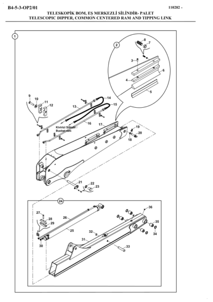 Hidromek 102B Perkins Tier2 Backhoe Loader Spare Parts Catalog 2005 - Image 6