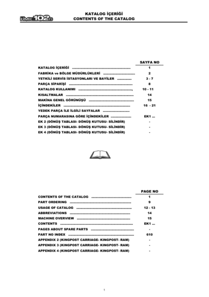 Hidromek 102B Perkins Tier2 Backhoe Loader Spare Parts Catalog 2005 - Image 4