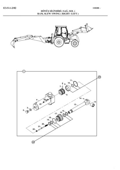 Hidromek 102B Perkins Tier2 Backhoe Loader Spare Parts Catalog 2005 - Image 9