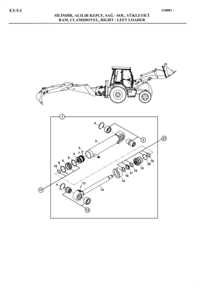 Hidromek 102B Perkins Tier2 Backhoe Loader Spare Parts Catalog 2006 - Image 10