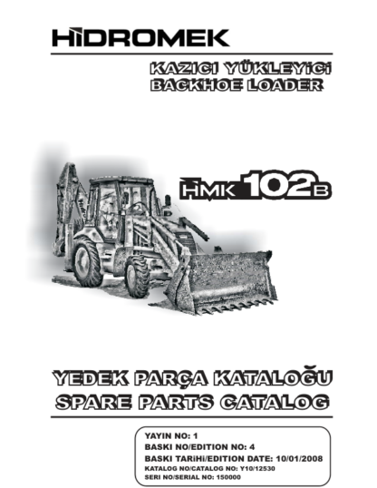 Hidromek 102B Perkins Tier2 Backhoe Loader Spare Parts Catalog 2008 - Image 2