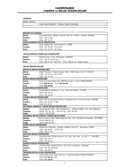 Hidromek HMK 102B Backhoe Loader Spare Parts Catalog 2009 - Image 4