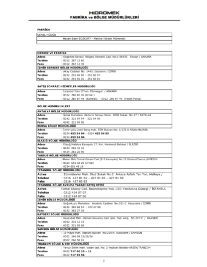 Hidromek HMK 102B Backhoe Loader Spare Parts Catalog - Image 5