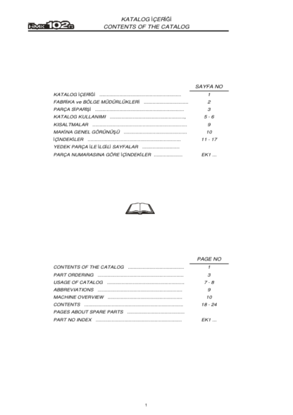Hidromek HMK 102B Backhoe Loader Spare Parts Catalog - Image 4