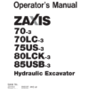 Hitachi 8T Excavator Operators Manual - Image 2
