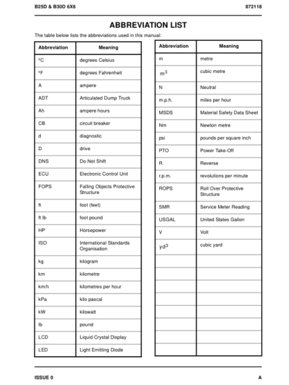 Hitachi AH250 300 Articulated Dump Workshop Manual - Image 5