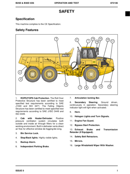 Hitachi AH250D 300D Articulated Dump Technical Manual - Image 4