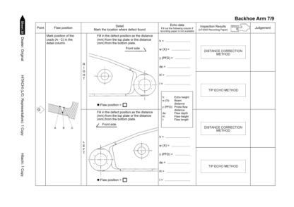 Hitachi EX5600-6 Excavator Ultra-sonic Inspection Manual - Image 10