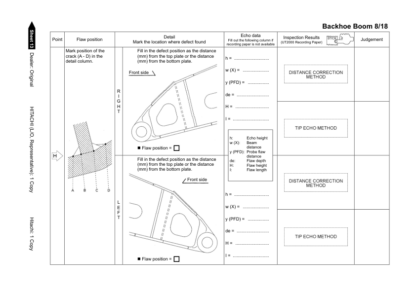 Hitachi EX5600-6 Excavator Ultra-sonic Inspection Manual - Image 7