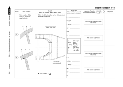 Hitachi EX5600-6 Excavator Ultra-sonic Inspection Manual - Image 6