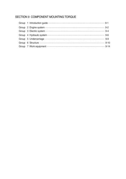 Hyundai R145CR-9 Excavator Service Manual - Image 4