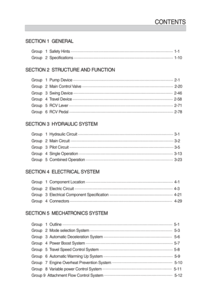Hyundai R380LC-9 Excavator Service Manual - Image 2