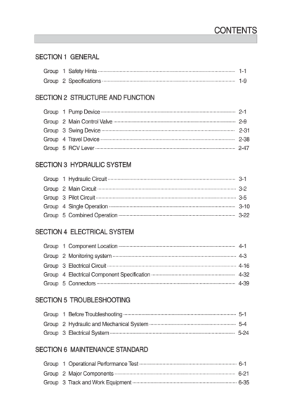 Hyundai R60CR-9 Excavator Service Manual - Image 2