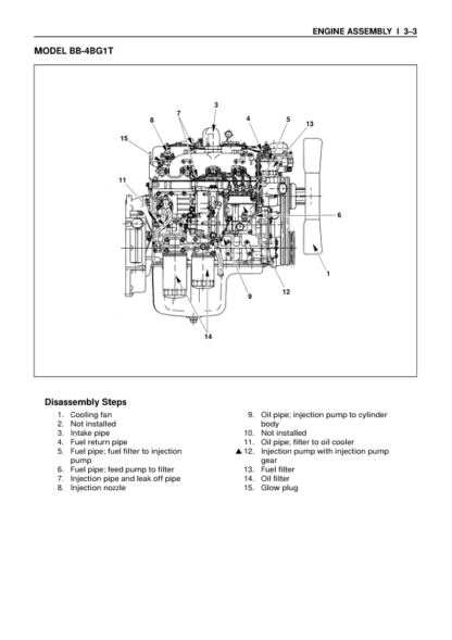 Isuzu AA-4BG1T, AA-6BG1,BB-4BG1T, BB-6BG1T Workshop Manual - Image 13