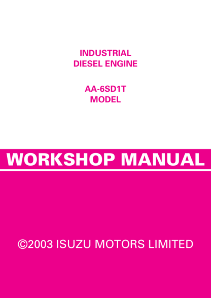 Isuzu AA-6SD1T Workshop Manual - Image 2