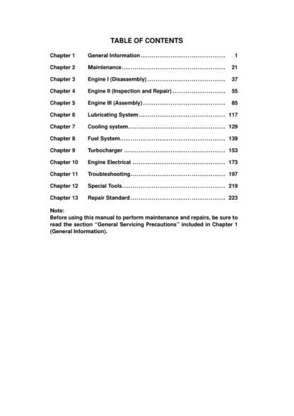 Isuzu AA-6SD1T Workshop Manual - Image 3