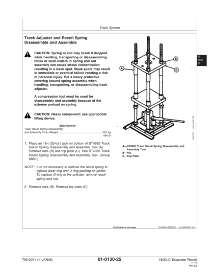 John Deere 160DLC Excavator Repair Manual - Image 12