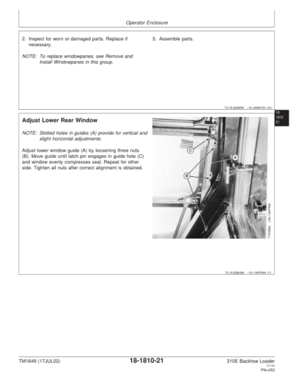 John Deere 310E Backhoe Loader Repair Manual - Image 9