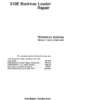 John Deere 310E Backhoe Loader Repair Manual - Image 2