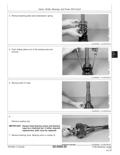 John Deere 310E Backhoe Loader Repair Manual - Image 8