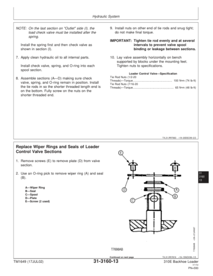 John Deere 310E Backhoe Loader Repair Manual - Image 11