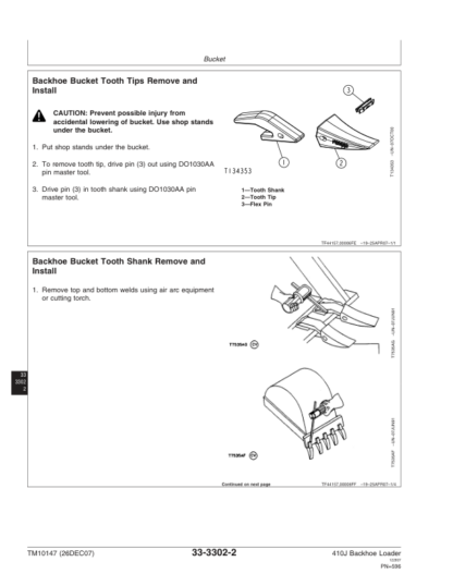 John Deere 410J Backhoe Loader Repair Manual 2 - Image 12