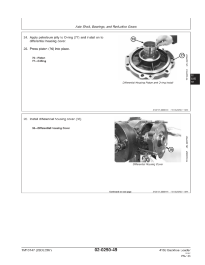 John Deere 410J Backhoe Loader Repair Manual 2 - Image 6