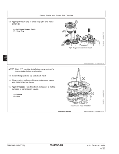 John Deere 410J Backhoe Loader Repair Manual 2 - Image 7
