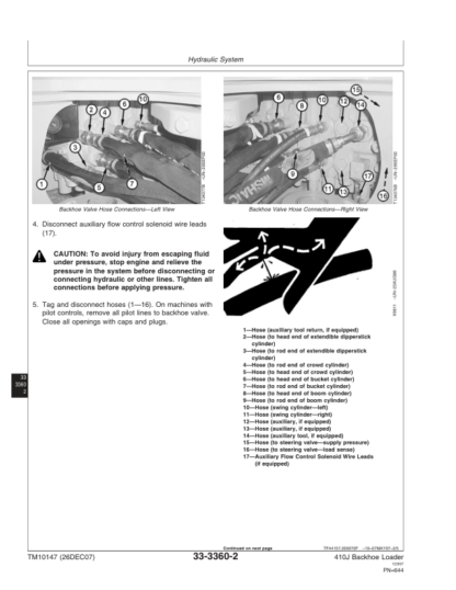 John Deere 410J Backhoe Loader Repair Manual 2 - Image 13