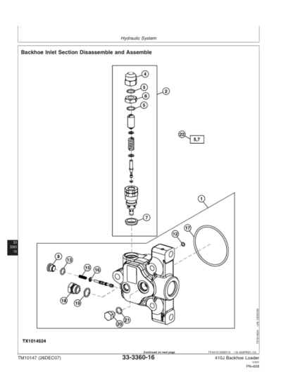 John Deere 410J Backhoe Loader Repair Manual 2 - Image 14
