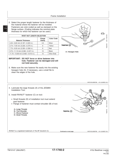 John Deere 410J Backhoe Loader Repair Manual - Image 10