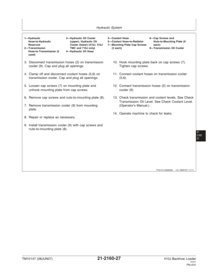 John Deere 410J Backhoe Loader Repair Manual - Image 14