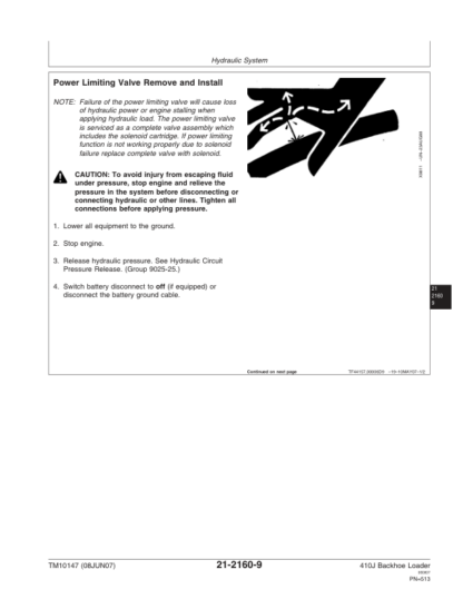 John Deere 410J Backhoe Loader Repair Manual - Image 13