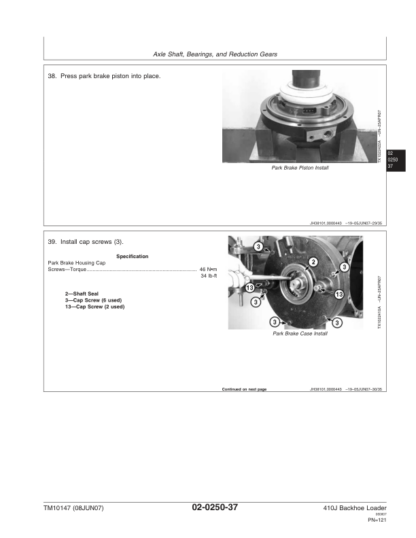 John Deere 410J Backhoe Loader Repair Manual - Image 6