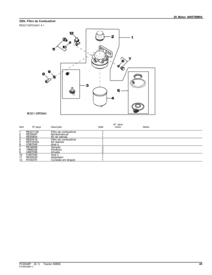 John Deere 5085E Tractors Parts Catalog - Image 8