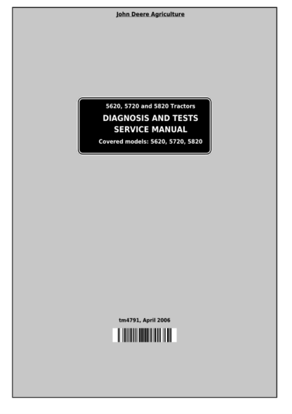 John Deere 5620 5720 5820 Tractor Service Manual - Image 2