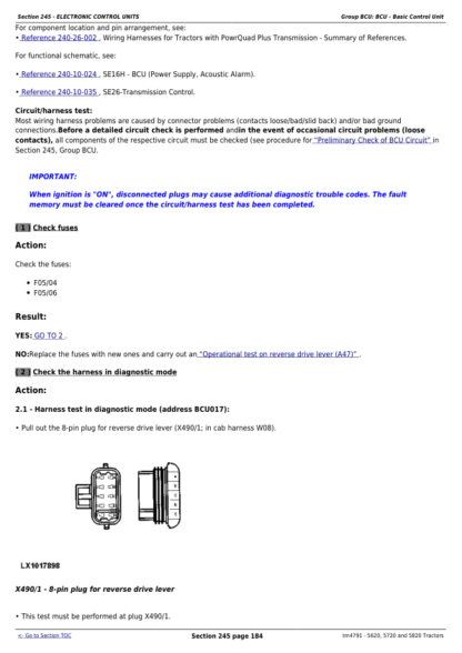 John Deere 5620 5720 5820 Tractor Service Manual - Image 4