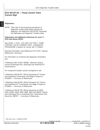John Deere 6020 to 6920S Tractors Diagnostics Technical Manual - Image 7