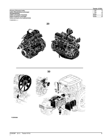 John Deere 6110J Tractors Parts Catalog - Image 3